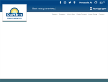 Tablet Screenshot of daysinnpensacolabeach.com